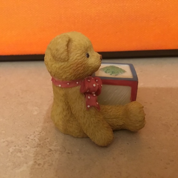Cherished Teddies Bear With ABC “A” Block. - Picture 5 of 8